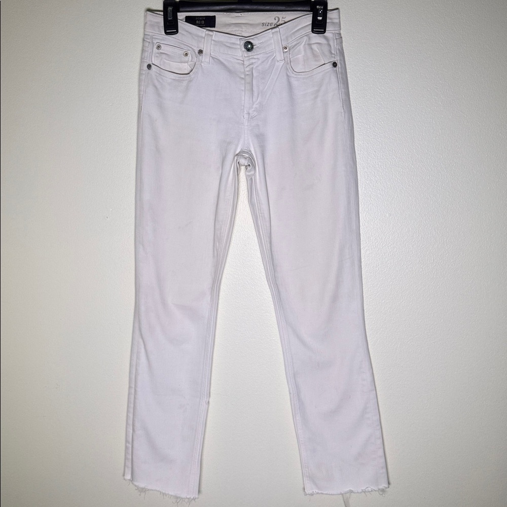 J. Crew white denim jeans